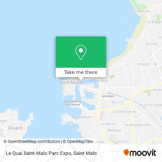 Le Quai Saint-Malo Parc Expo map