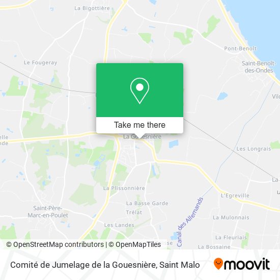 Comité de Jumelage de la Gouesnière map