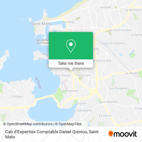 Mapa Cab d'Expertise Comptable Daniel Quiniou