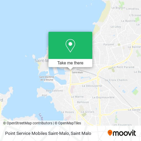 Point Service Mobiles Saint-Malo map