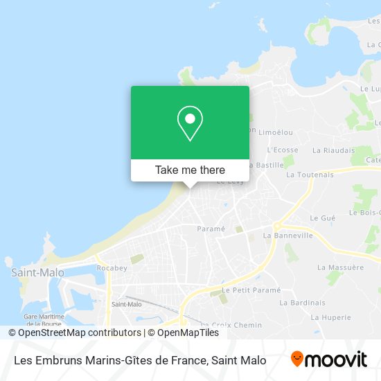 Les Embruns Marins-Gîtes de France map