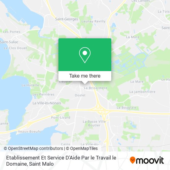 Etablissement Et Service D'Aide Par le Travail le Domaine map