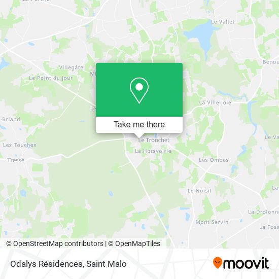 Odalys Résidences map