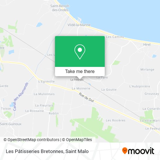 Les Pâtisseries Bretonnes map