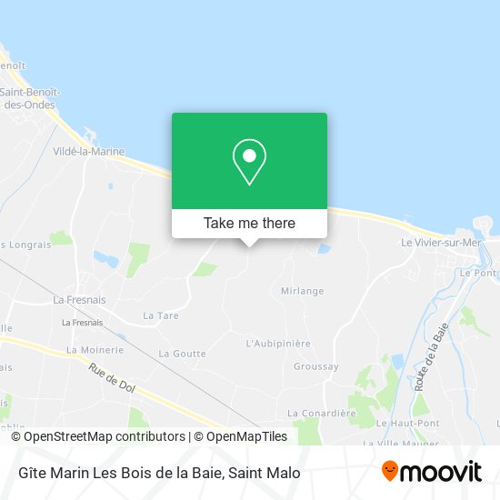 Gîte Marin Les Bois de la Baie map