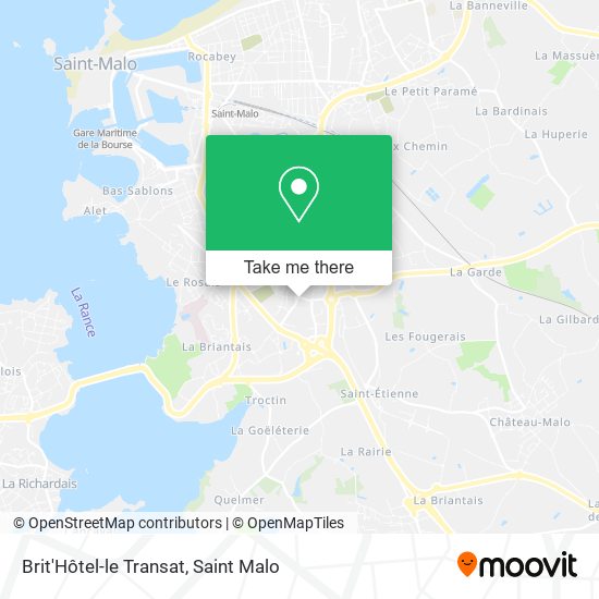 Brit'Hôtel-le Transat map