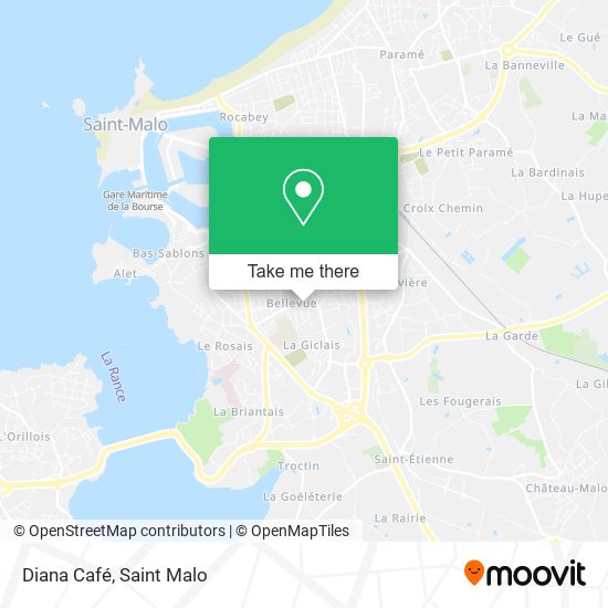 Diana Café map
