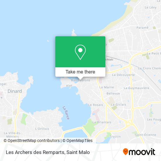 Les Archers des Remparts map