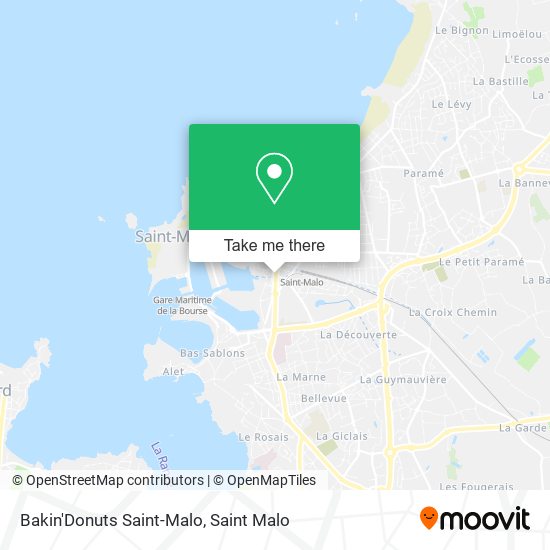 Bakin'Donuts Saint-Malo map