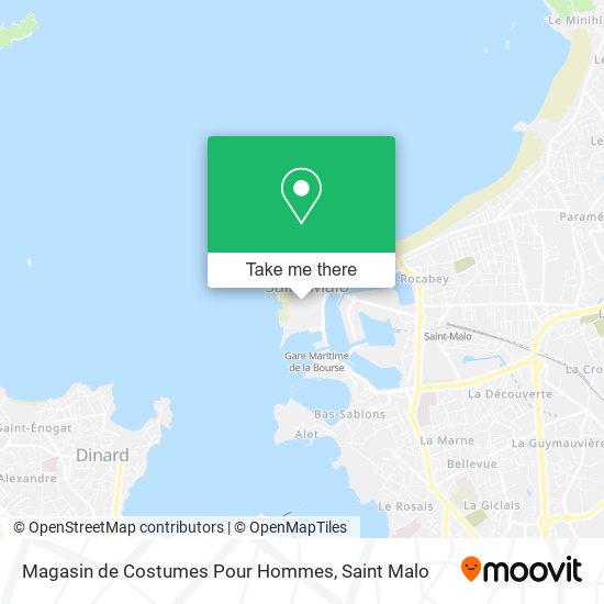 Magasin de Costumes Pour Hommes map