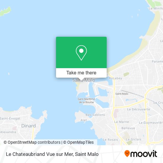 Le Chateaubriand Vue sur Mer map