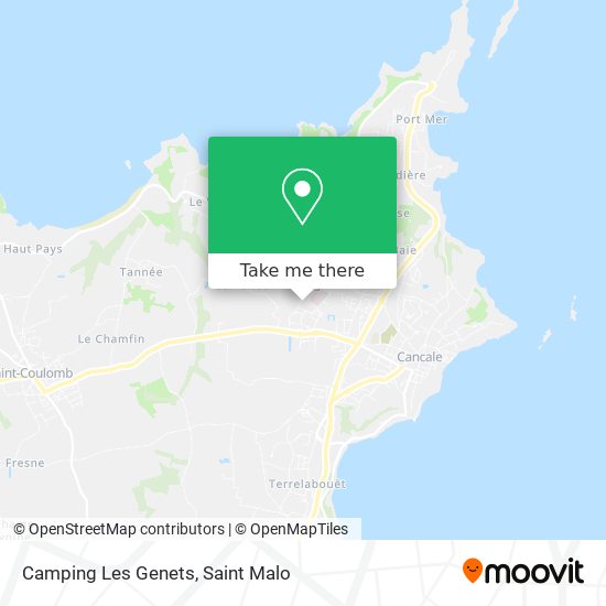 Camping Les Genets map