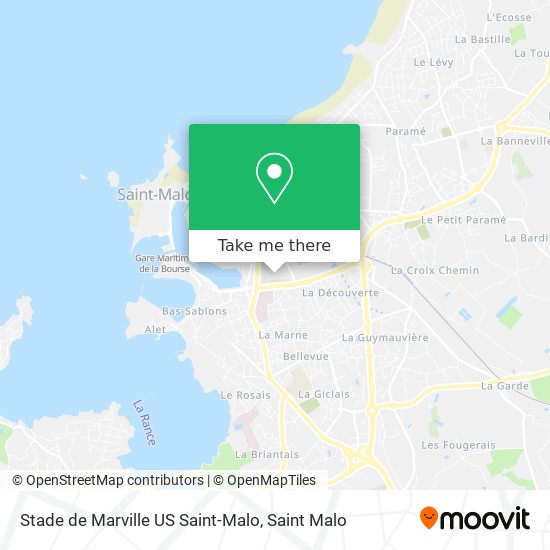 Stade de Marville US Saint-Malo map