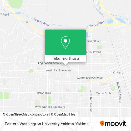Eastern Washington University-Yakima map