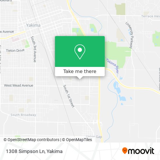 Mapa de 1308 Simpson Ln