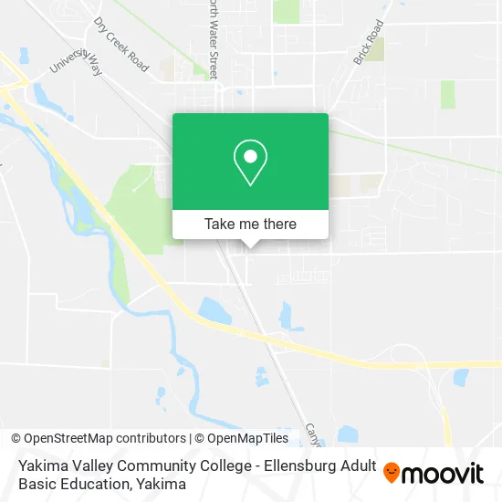 Mapa de Yakima Valley Community College - Ellensburg Adult Basic Education