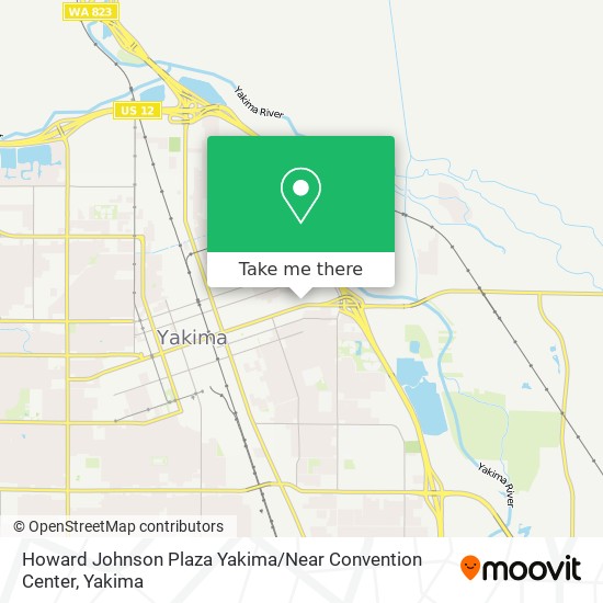 Mapa de Howard Johnson Plaza Yakima / Near Convention Center