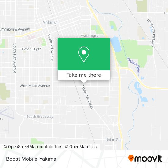 Mapa de Boost Mobile