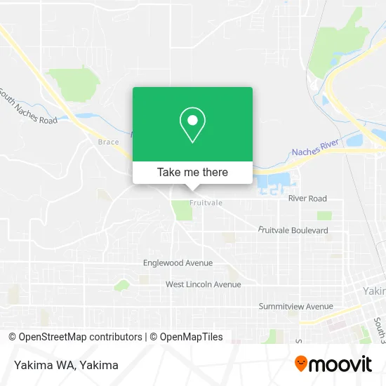 Yakima WA map