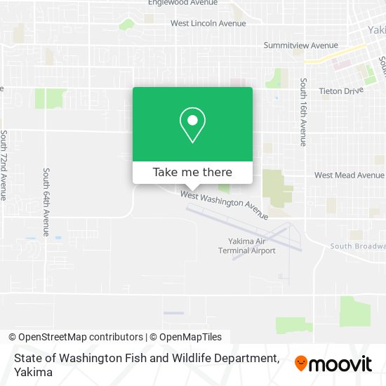 Mapa de State of Washington Fish and Wildlife Department