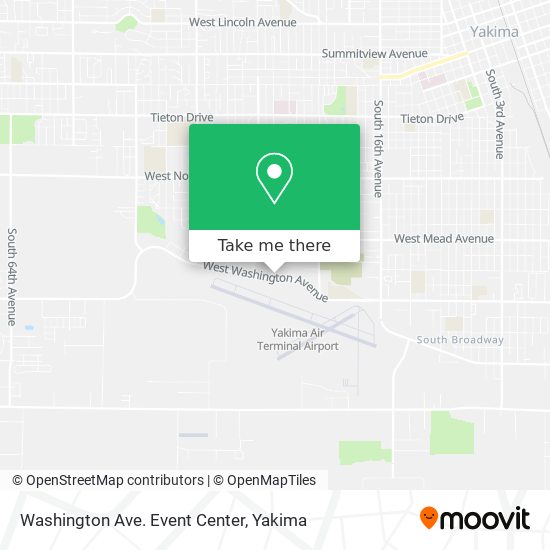 Washington Ave. Event Center map