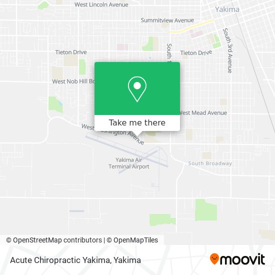 Acute Chiropractic Yakima map