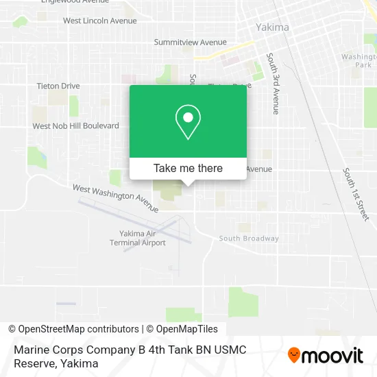 Marine Corps Company B 4th Tank BN USMC Reserve map