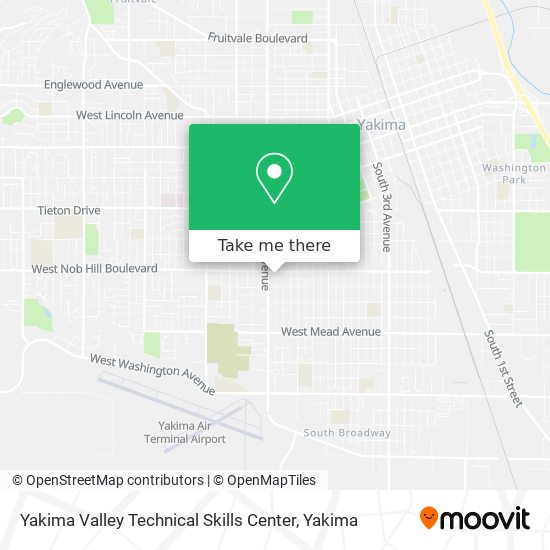 Yakima Valley Technical Skills Center map