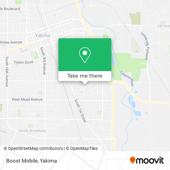 Mapa de Boost Mobile