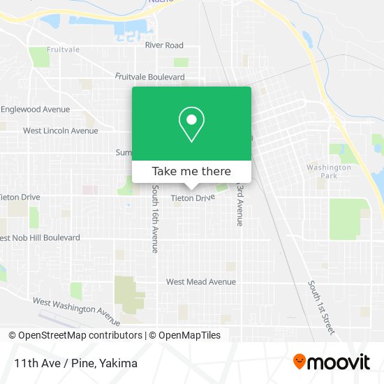 11th Ave / Pine map