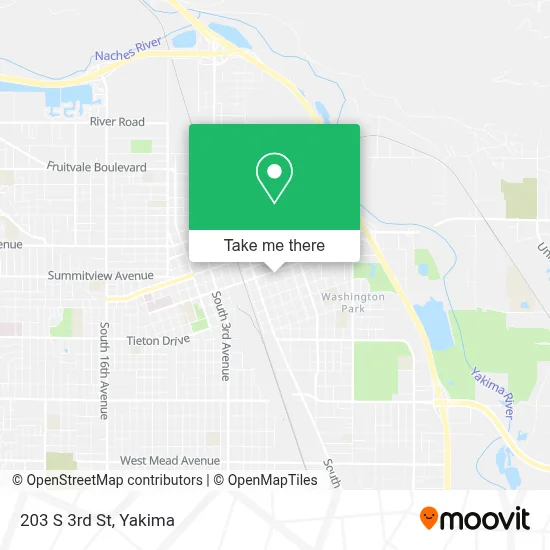 203 S 3rd St map