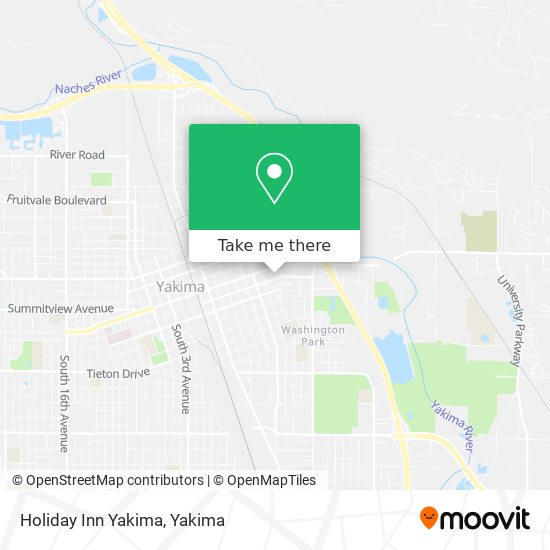 Holiday Inn Yakima map