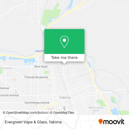 Mapa de Evergreen Vape & Glass