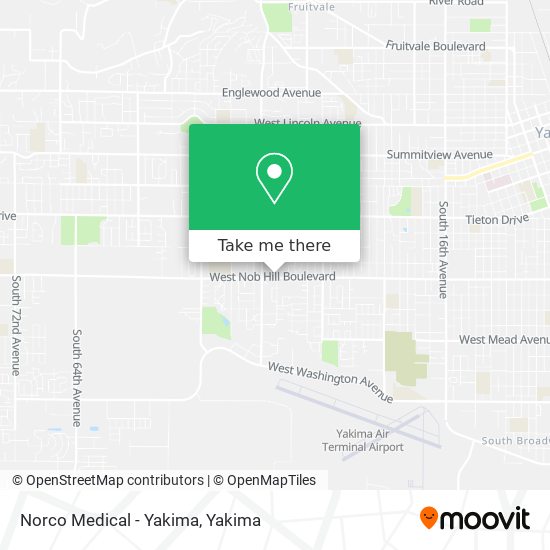 Norco Medical - Yakima map