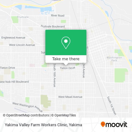 Mapa de Yakima Valley Farm Workers Clinic