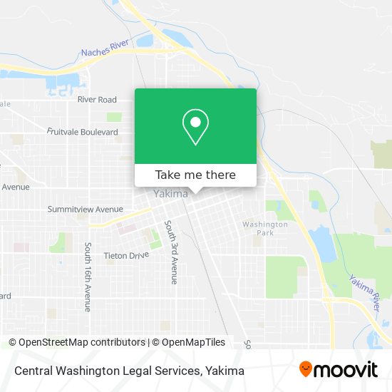 Central Washington Legal Services map