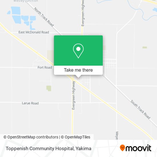 Toppenish Community Hospital map