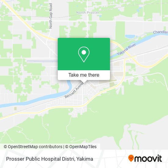 Prosser Public Hospital Distri map