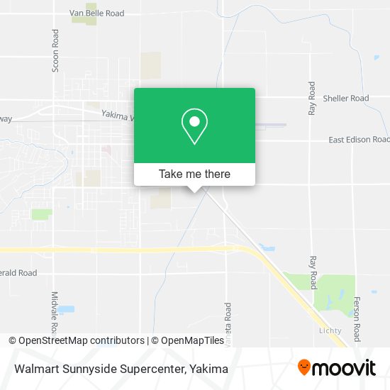 Mapa de Walmart Sunnyside Supercenter
