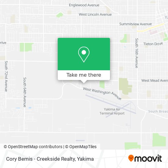 Cory Bemis - Creekside Realty map