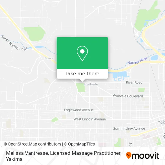 Melissa Vantrease, Licensed Massage Practitioner map