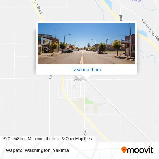 Wapato, Washington map