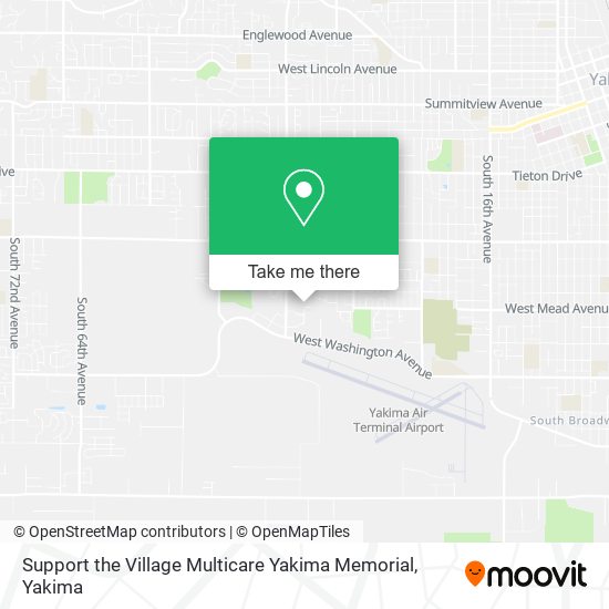 Mapa de Support the Village Multicare Yakima Memorial