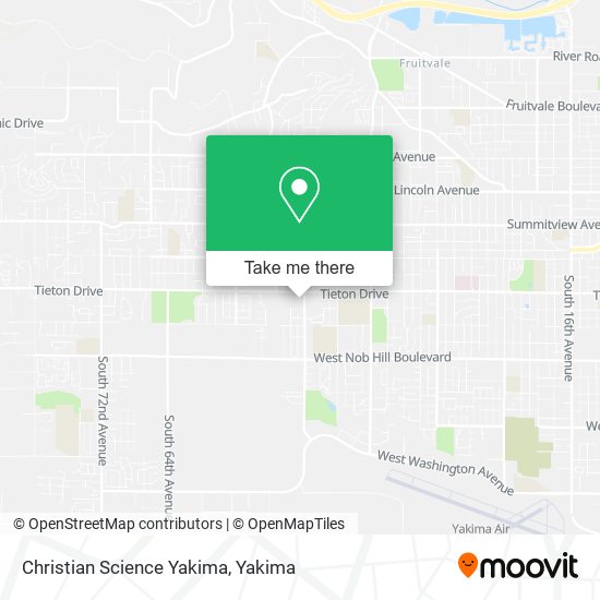 Christian Science Yakima map