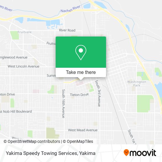 Yakima Speedy Towing Services map
