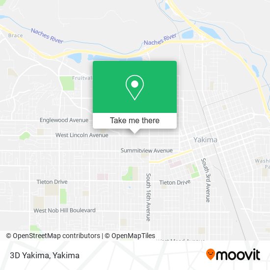Mapa de 3D Yakima