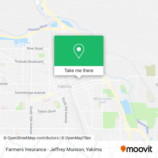 Farmers Insurance - Jeffrey Munson map