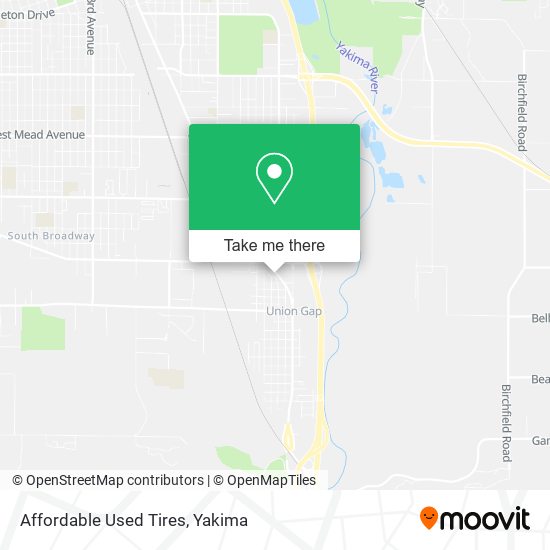 Affordable Used Tires map