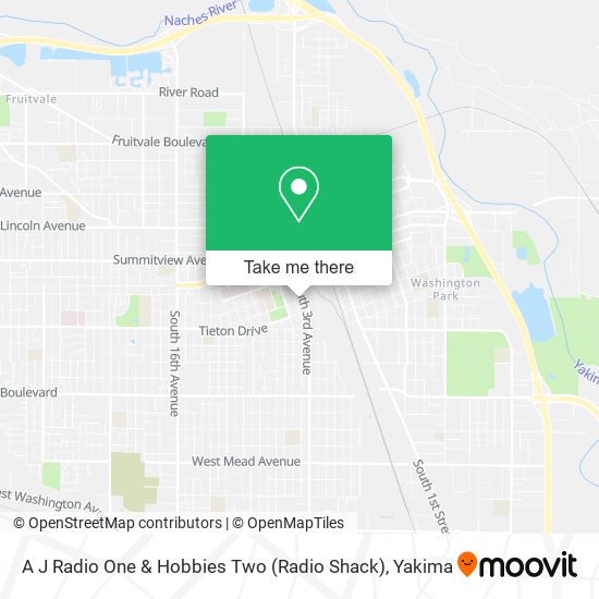 A J Radio One & Hobbies Two (Radio Shack) map