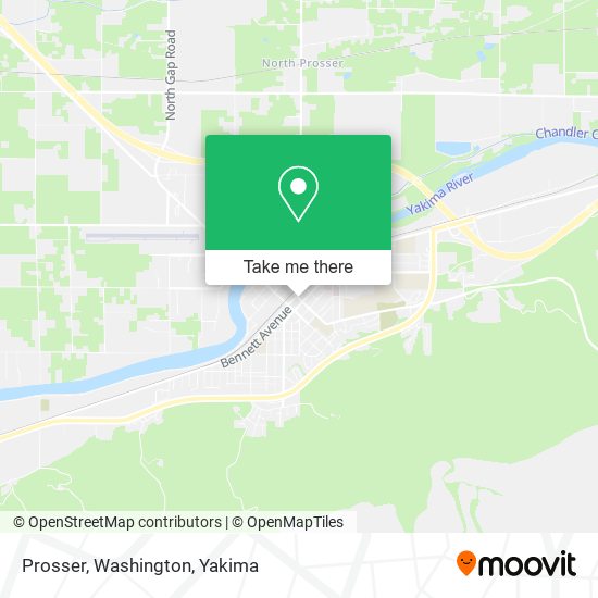 Mapa de Prosser, Washington